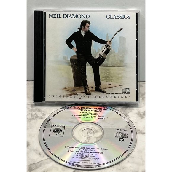 Neil Diamond Classics CD Original Hit Recordings 1986 CBS - Picture 6 of 6